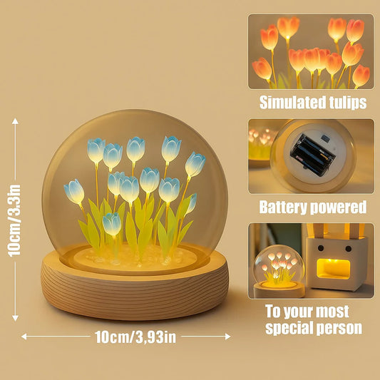 Tulip Glow Dome Lamp 🌷
